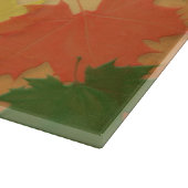 秋のテーマガラス板 カッティングボード (角)