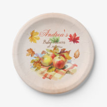 秋のテーマ紅葉ベビーシャワー