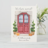 秋のテーマ お引越ししました 住所変更のお知らせ 案内状 (スタンド正面)