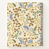 秋のテーマ ウェディングプランノートブック ノートブック (裏面)