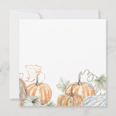 秋のディナーパーティー 招待状 (裏面)