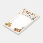 秋のデイジーチェックリストポストイットノート ポストイット (アングル)