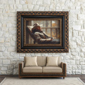 秋のデコパージュ素朴ーに休む西カウボーイ 薄葉紙