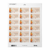 秋のデコフローラスワーズ住所 シール (フルシート)