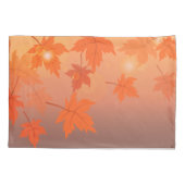 秋のデザインと葉メープル効果 枕カバー (裏面)