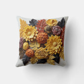 秋のデザイン枕 クッション (裏面)