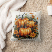 秋のデザイン枕 クッション (ブランケット)