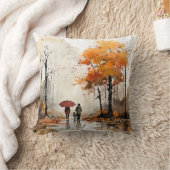 秋のデザイン枕 クッション (ブランケット)