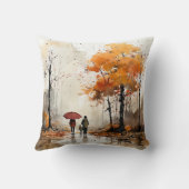 秋のデザイン枕 クッション (裏面)