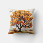 秋のデザイン枕 クッション (裏面)