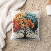 秋のデザイン枕 クッション (ブランケット)