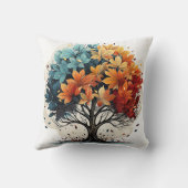 秋のデザイン枕 クッション (裏面)