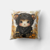 秋のデザイン枕 クッション (裏面)