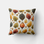 秋のデザイン枕 クッション (裏面)