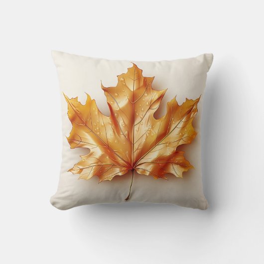 秋のデザイン枕 クッション (正面)