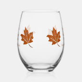 秋のデザイン結婚ズ ステムなしワイングラス (左)