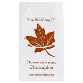 秋のデザイン結婚ズ スモールペーパーバッグ (裏面)