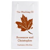 秋のデザイン結婚ズ スモールペーパーバッグ (正面)