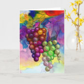 秋のデマの色 カード (黄色い花)