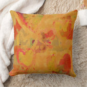 秋のトスカナ式色の抽象的なハートパターン クッション (ブランケット)