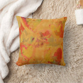 秋のトスカナ式色の抽象的なハートパターン クッション (ブランケット)