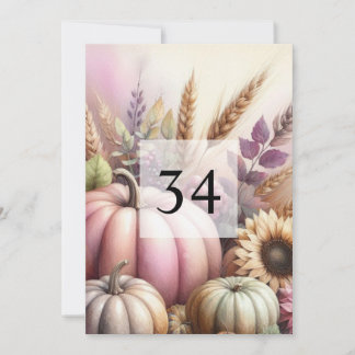 秋のトマトの葉 水彩カリグラフィーテキスト 招待状