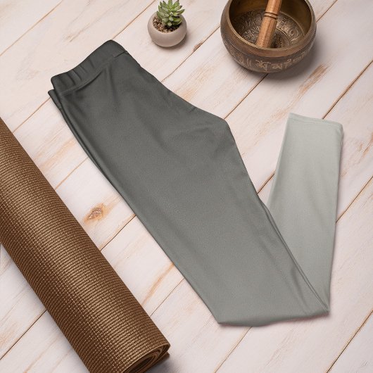 秋のトレンドカラーシルバーグレーグラデーションレギンス レギンス