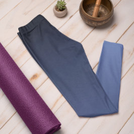 秋のトレンドカラージュエルブルーグラデーションレギンス レギンス