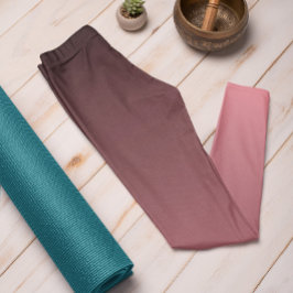 秋のトレンドカラースイカのピンクグラデーションレギンス レギンス