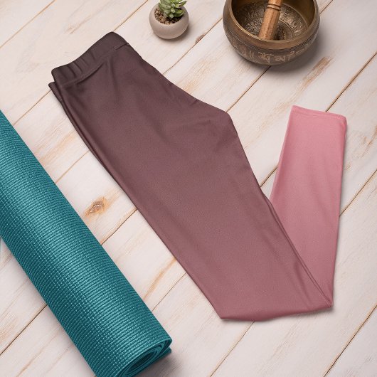 秋のトレンドカラースイカのピンクグラデーションレギンス レギンス