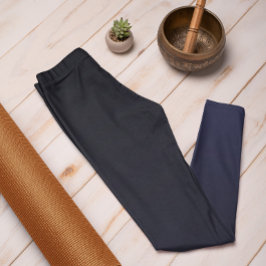 秋のトレンドカラーネイビーブルーグラデーションレギンス レギンス