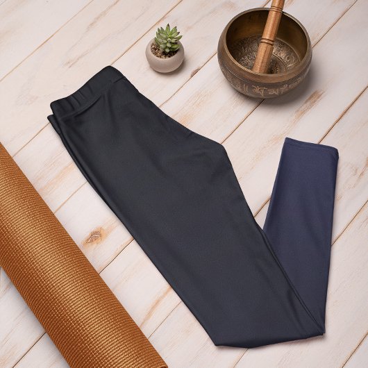 秋のトレンドカラーネイビーブルーグラデーションレギンス レギンス