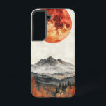 秋のトワイライトピークスフォンケース SAMSUNG GALAXY S22ケース<br><div class="desc">森の山の上に暖かい秋の太陽が沈み白熱［赤熱］光を放つ、自然の黄昏の豊かなエッセンスを捉える。</div>