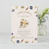 秋のトーンカボチャの赤ちゃんシャワー招待 (スタンド正面)