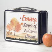 秋のドリーマーランチ – 彼女の朝食の喜び メタルランチボックス (インサイチュ)
