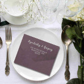 秋のナスエレガントグレイのミニマリストの電子メール オールインワン招待状