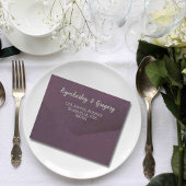 秋のナスエレガントセージのミニマリストの電子メール オールインワン招待状