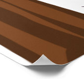 秋のナス落ち着葉き表 ポスター (角)