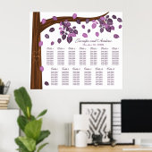 秋のナス落ち着葉き表 ポスター (ホームオフィス)