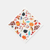 秋のナプキンス模様 スタンダードカクテルナプキン (角)