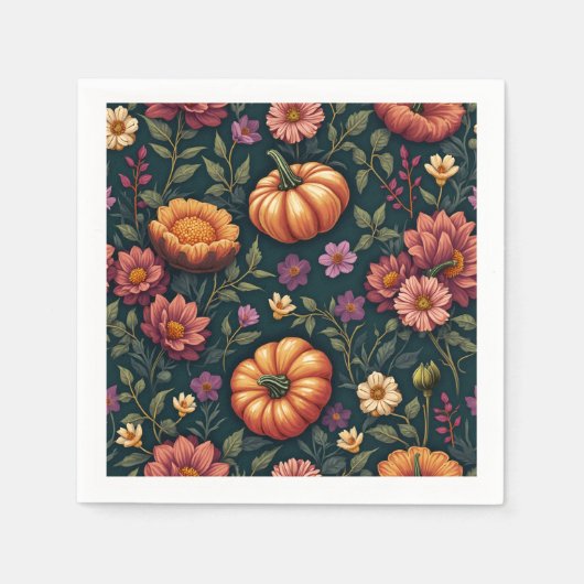 秋のナプキン スタンダードカクテルナプキン (正面)