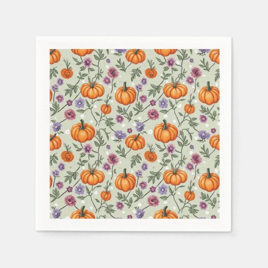 秋のナプキン スタンダードカクテルナプキン (正面)