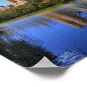 秋のニューヨーク中央公園写真 ポスター (角)