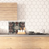 秋のノワール花カスタマイズ可能Lgガラス カッティングボード