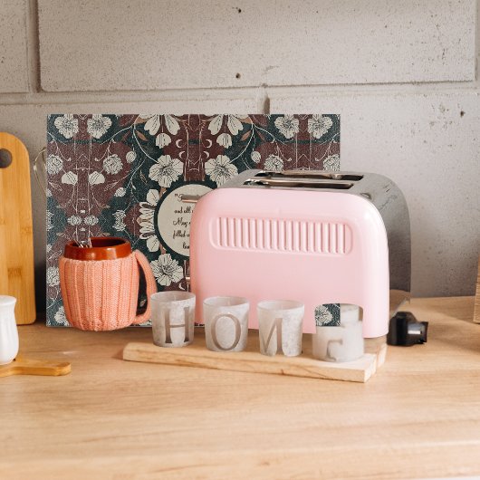 秋のノワール花カスタマイズ可能Lgガラス カッティングボード