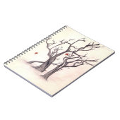 秋のノートの最後の葉 ノートブック (左側)