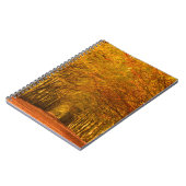 秋のノートの森林を通した歩く道 ノートブック (左側)