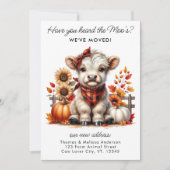 秋のハイランドカウニューアドレス引っ越しました移動 案内状 (正面)