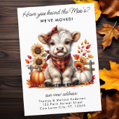 秋のハイランドカウニューアドレス引っ越しました移動 案内状