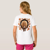 秋のハイランドカウ Tシャツ (裏面フル)